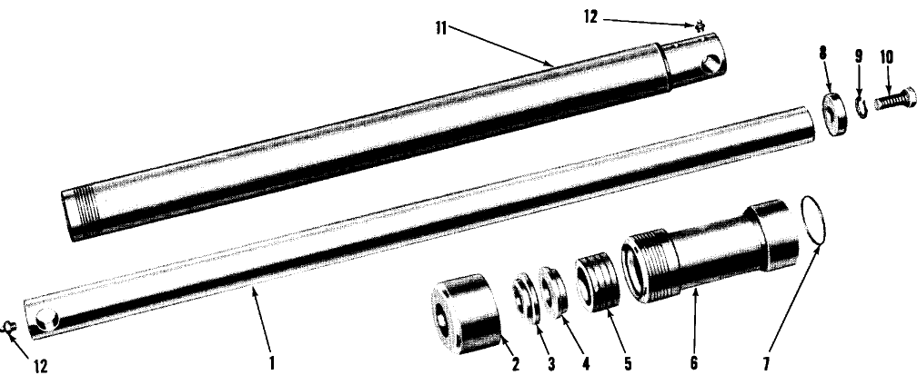 023 CYLINDER ASSEMBLY, LIFT ARM FOR MODELS 19-21, 22, 23(PRIOR), 59, 60 & 81