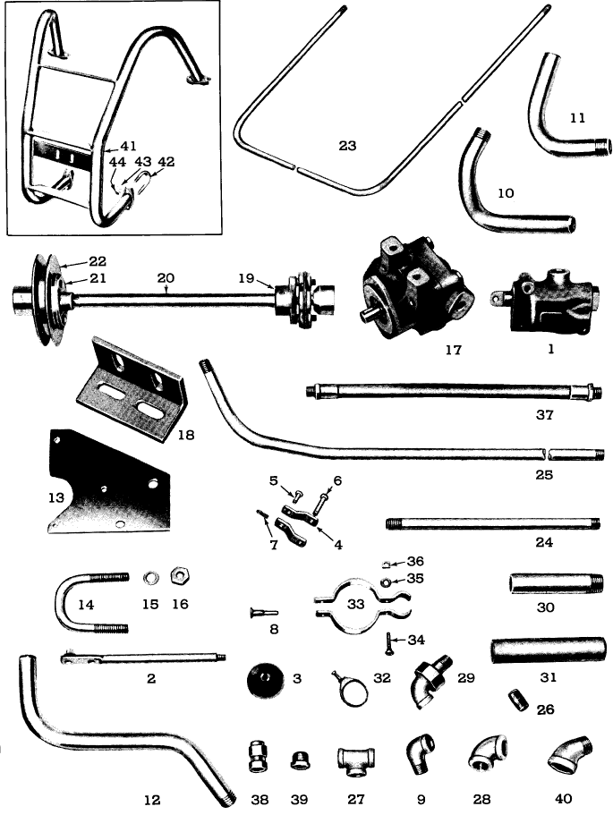 049 STANDARD TO HEAVY  DUTY LOADER CONVERSION KIT MODEL 19-26, FOR MODEL 19-21 TO 19-22