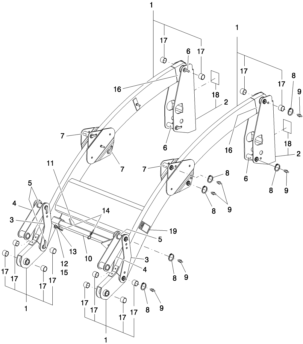 001 LOADER FRAME