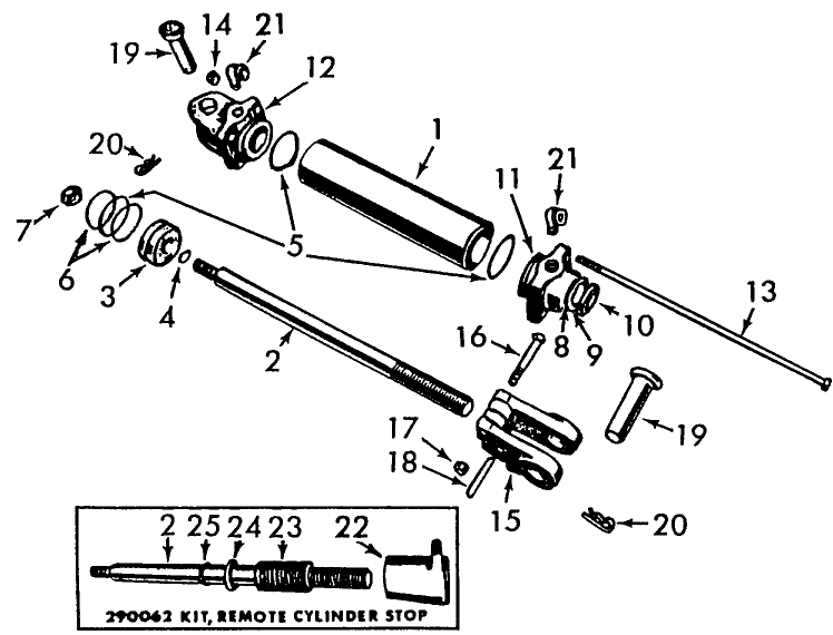 009 CYLINDER, BUCKET, 19-210, 19-215, 19-216, 19-280, 19-281, 19-282