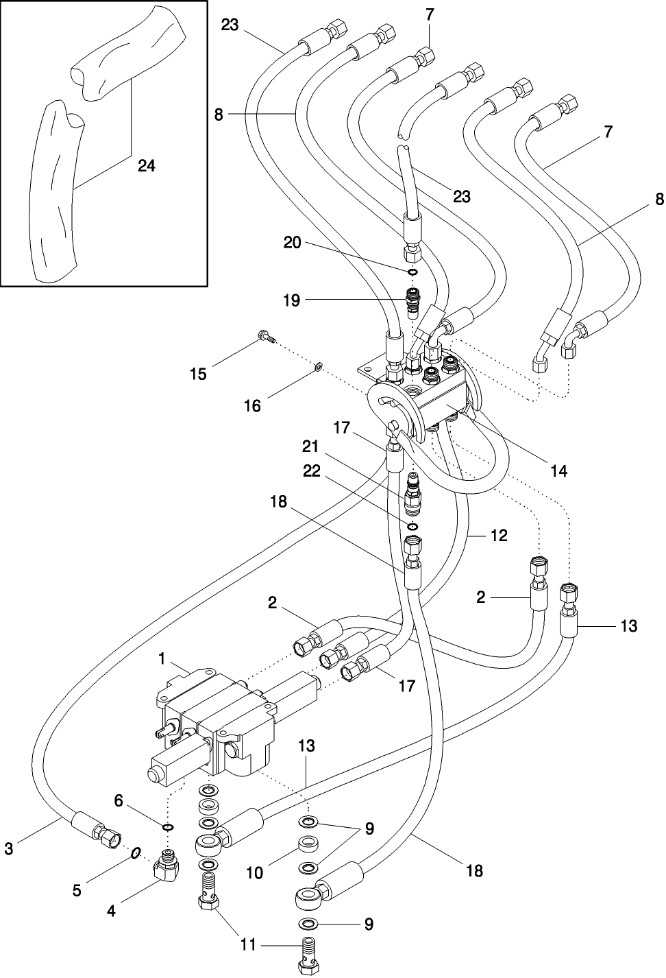 08 -08 HYDRAULICS - 3 FUNCTION WITH ONE LEVER QUICK CONNECT