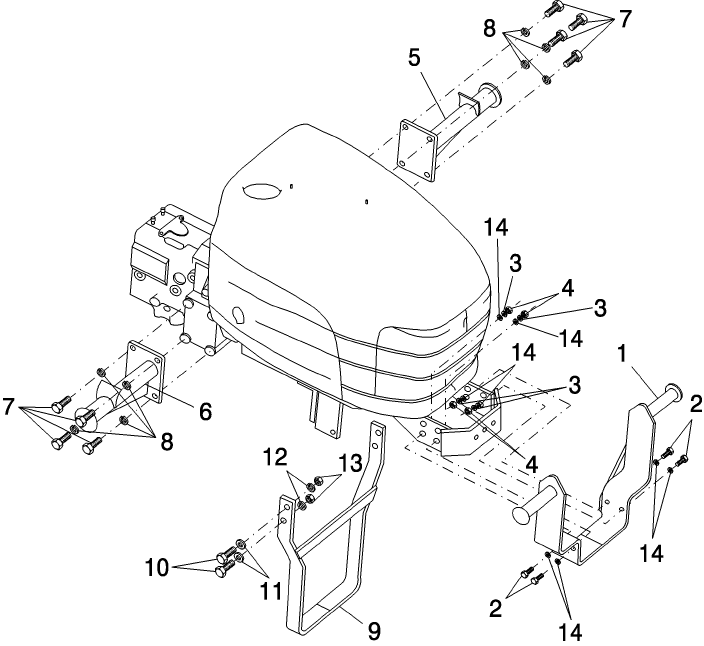 04 MOUNTING BRACKETS, 1530,1630,1725,1925,TC25/25D,TC29/29D,TC33/33D