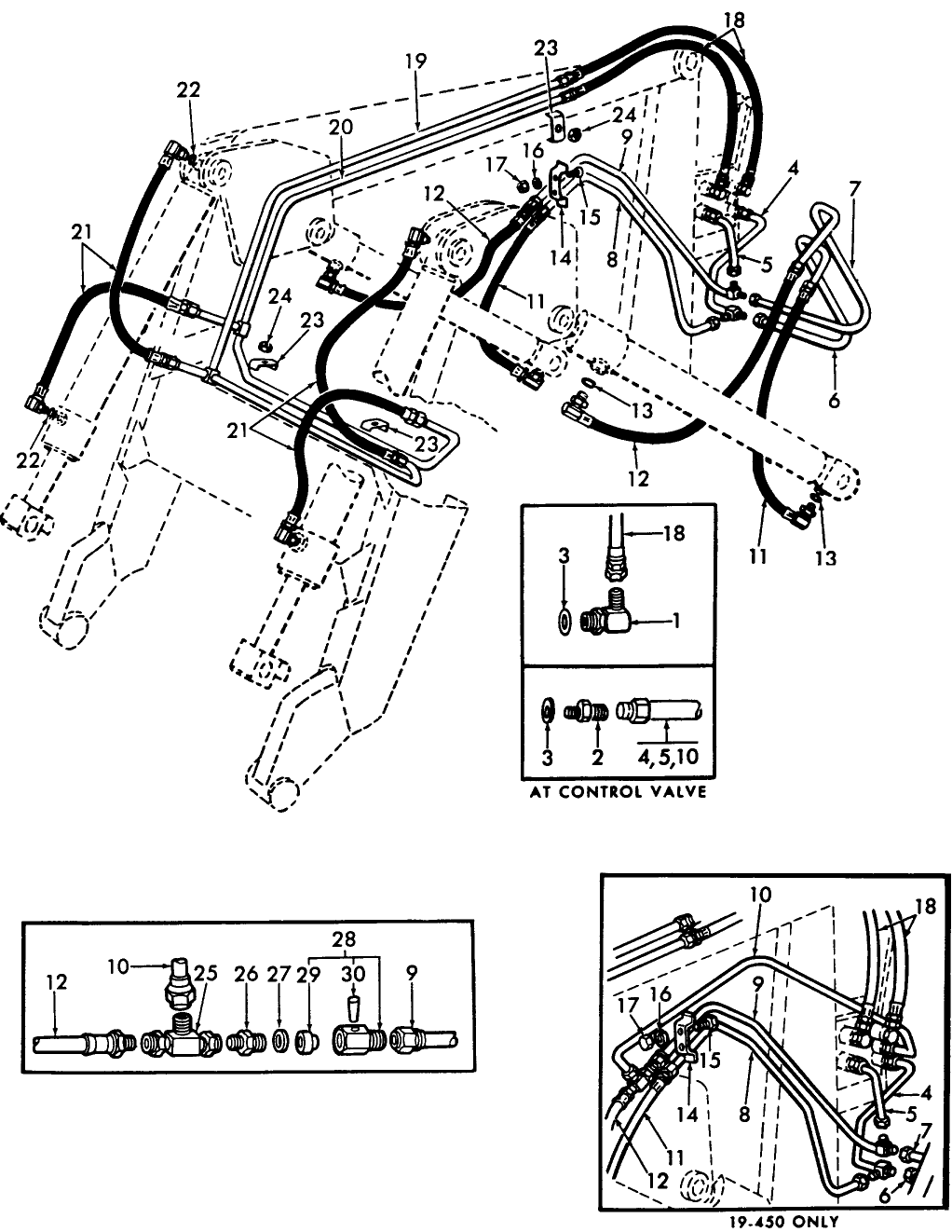 015 HYDRAULIC LINES & HOSES, GROUP 3-7 - 740-SERIES,19-421,19-450, 19-501