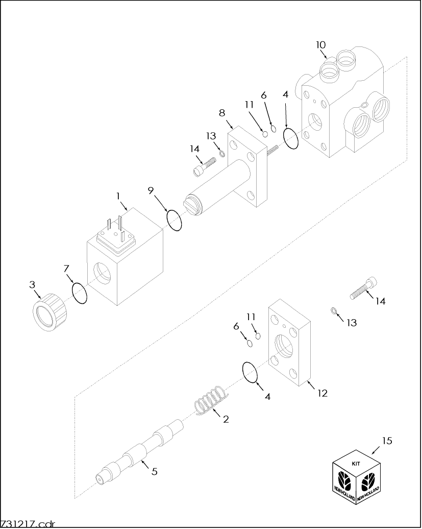 006B SELECTOR VALVE--SALAMI DF-06/6-CE-12-S - 9862853