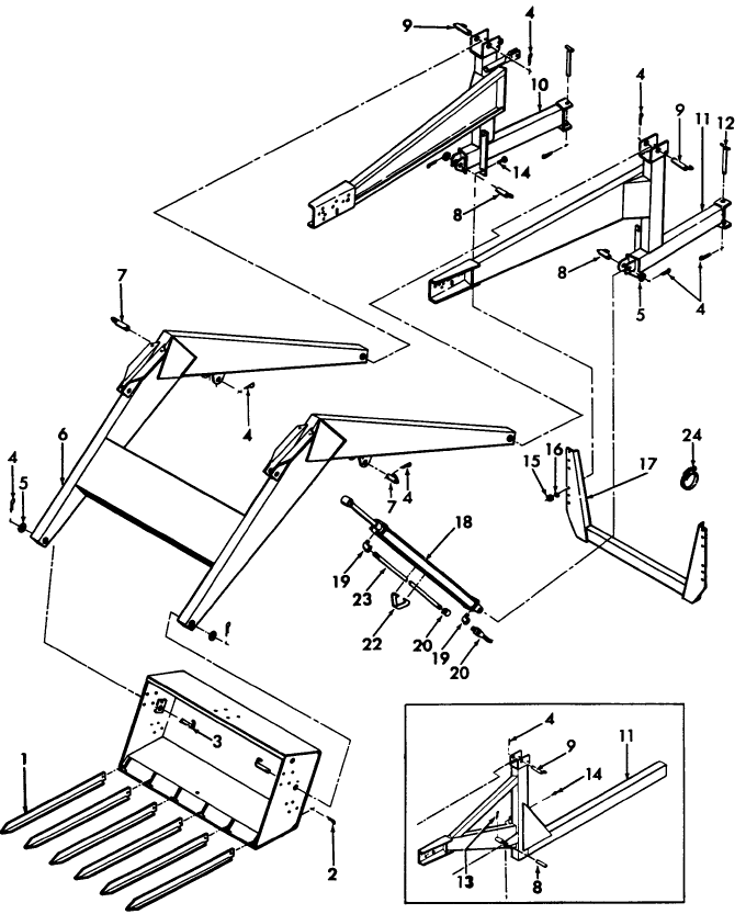 001 BOOM & SIDE MOUNT ASSEMBLY, 771