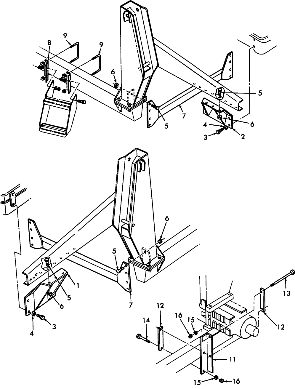 046 FRONT, REAR & MID MOUNTING KITS, 777F, 773