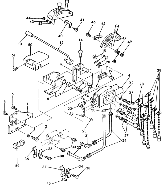 030 HYDRAULIC VALVE KIT, TRACTOR MOUNTED VALVE FOR 2110