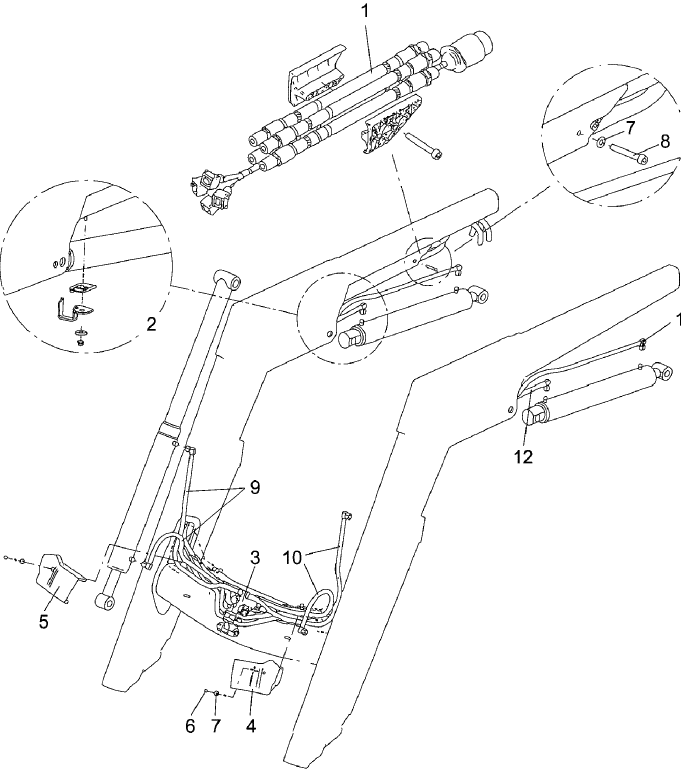 08-02 MAIN HOSE KIT - STANDARD LOADER