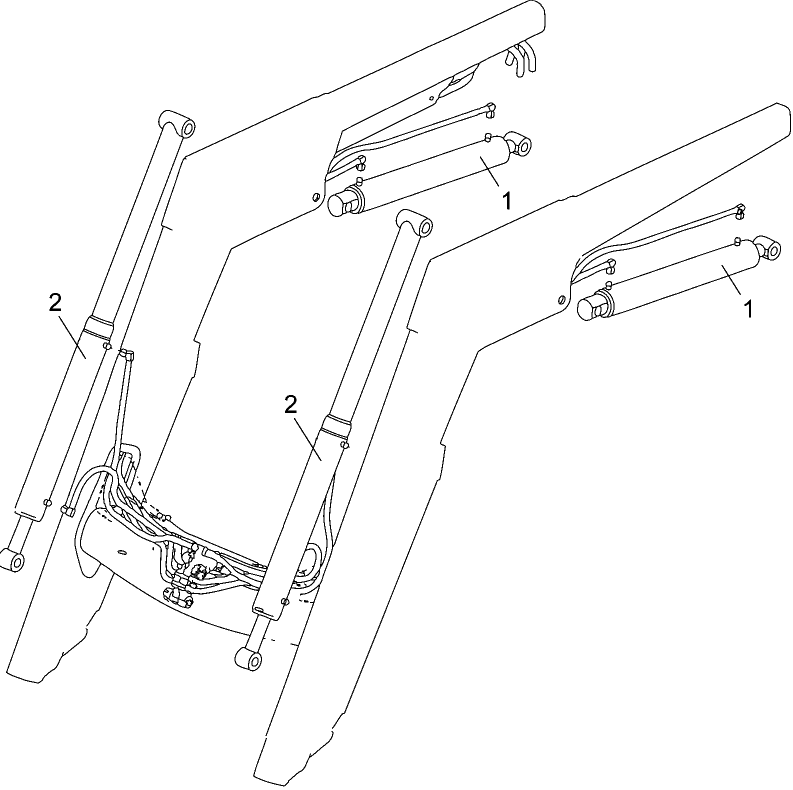 08-06 CYLINDER - MECHANICAL SELF-LEVELING LOADER