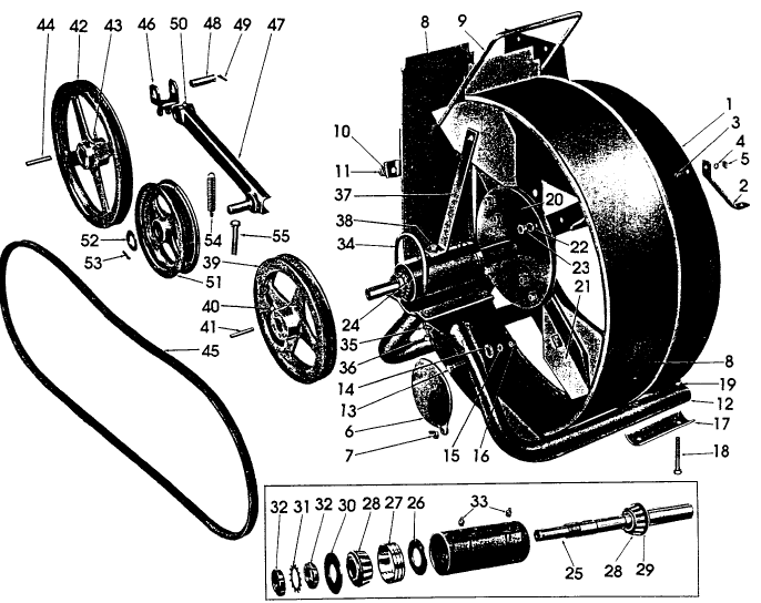 009 BLOWER ASSEMBLY - 14-43, 14-44