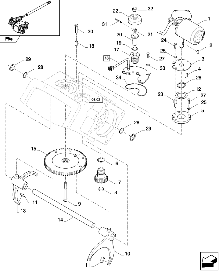 03.01(01) GEARBOX - SHIFTING SYSTEM