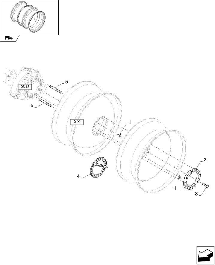 04.01(01) DUAL WHEELS, FIXATION KIT