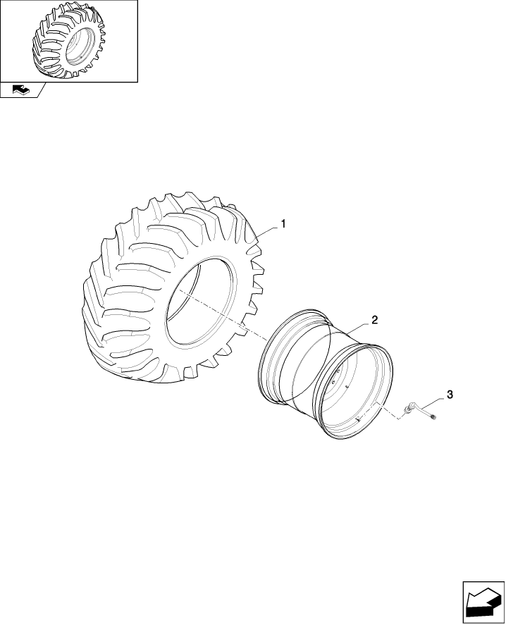 11.01(01) TRACTION WHEELS: TW650/75R32-172A8-DT822(-75)