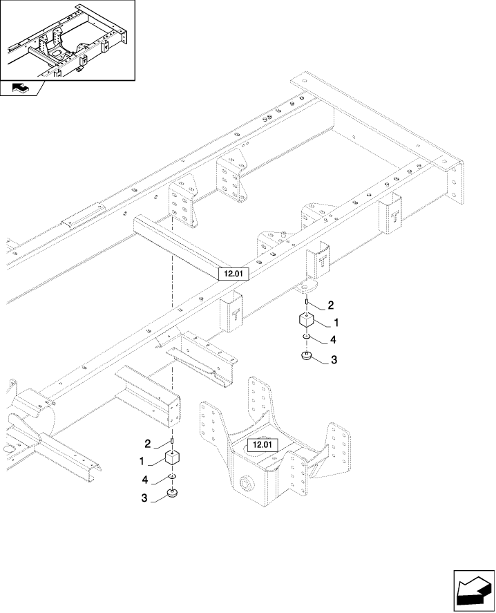 12.05(01) BAR LOCK STEERING AXLE - D550