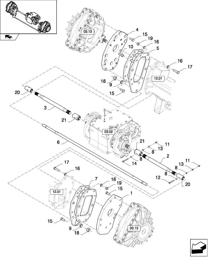 04.03(01) AXLE EXTENSIONS