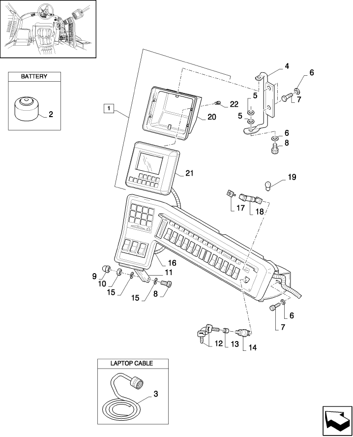 06.01(01) INSTRUMENT PANEL AND WIRING LOOM