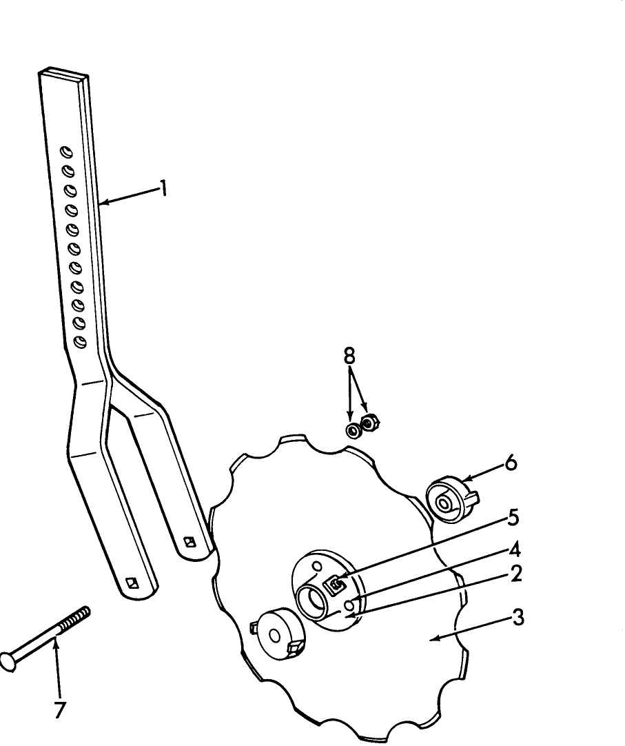003 SUBSOILER COULTER ASSEMBLY - 10-323