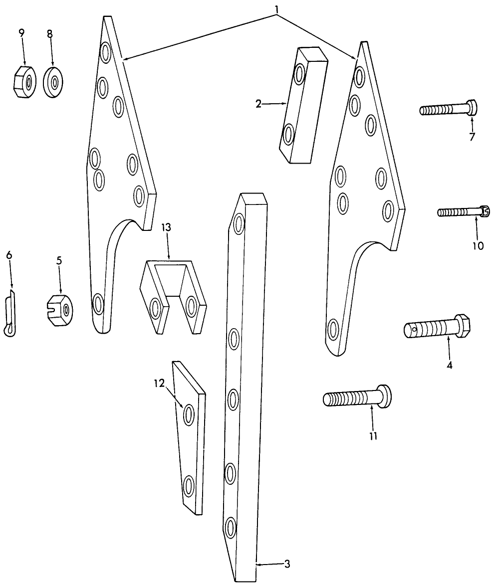 003 SHEAR BOLT BEAM PARTS - 10-483,10-493,10-532,10-534