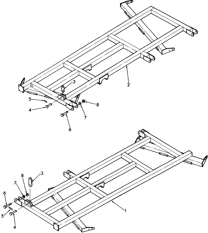 006 WING FRAME ASSEMBLY, 3-SECTION, 23 & 26 FT.