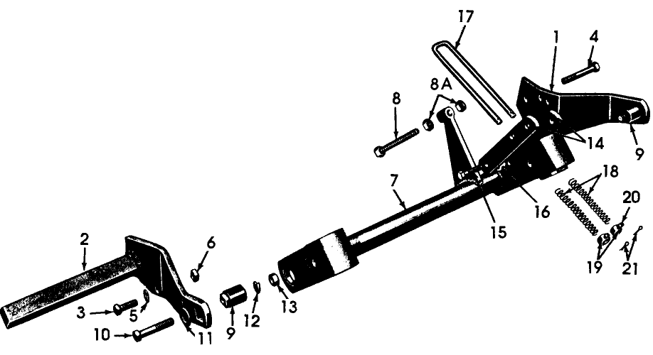 004 FRAME ASSEMBLY, ONE ROW - 13-163,13-181