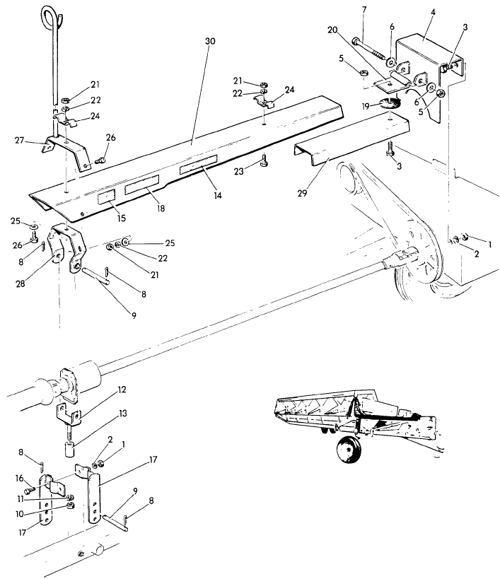 002 PTO SHIELD & MOUNTING