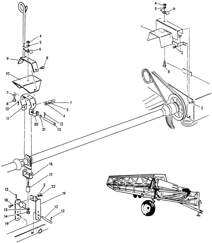 002 PTO SHIELD & MOUNTING