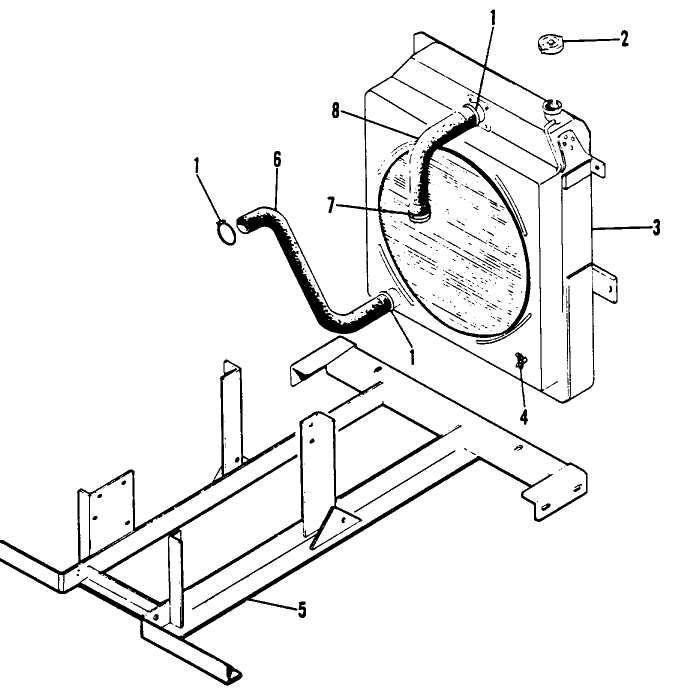 007 ENGINE FRAME & RADIATOR