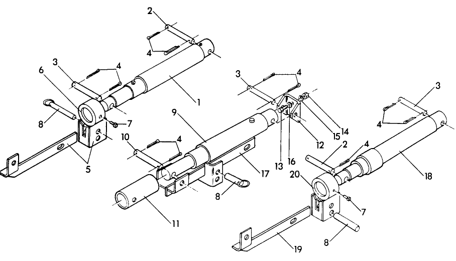048 HYDRAULIC CYLINDERS WITH STOPS