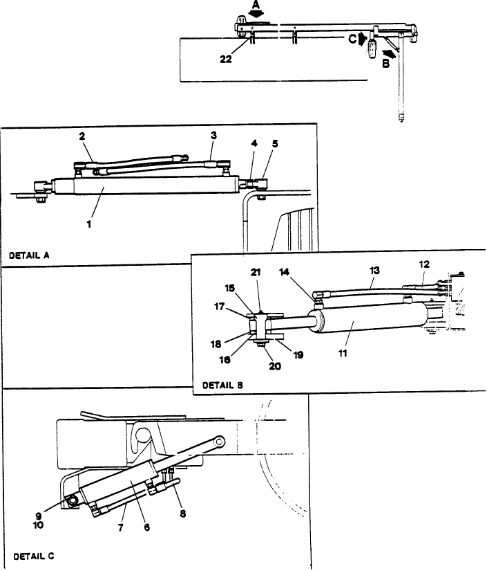 008 HYDRAULIC LINES, TABLE CONNECTIONS