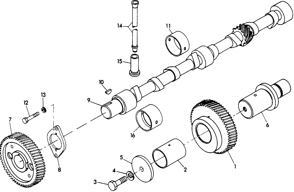 006 IDLER GEAR & CAMSHAFT