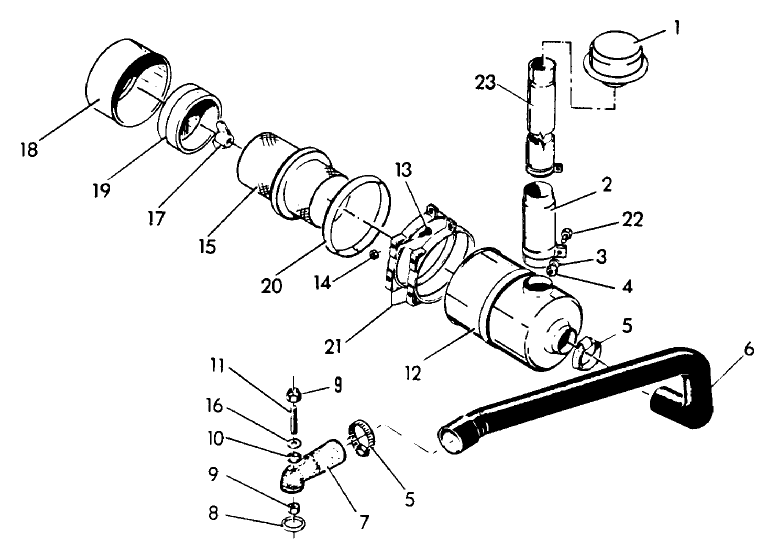 001 AIR CLEANER & AIR HORN