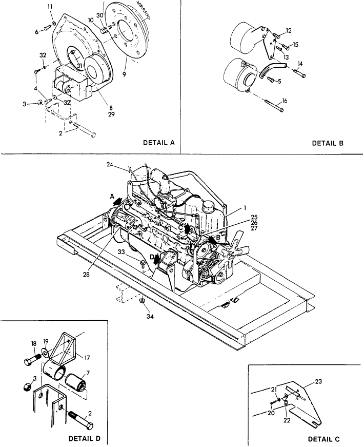 005 ENGINE MOUNTING & HARDWARE