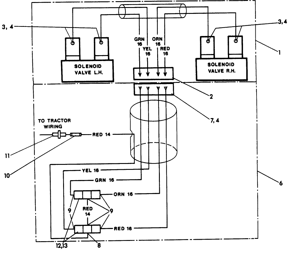037 ELECTRICAL WIRING, DOUBLE SWATHER