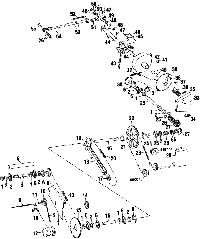 004 BALE LOADER, CROSS CONVEYOR & FIRST TABLE