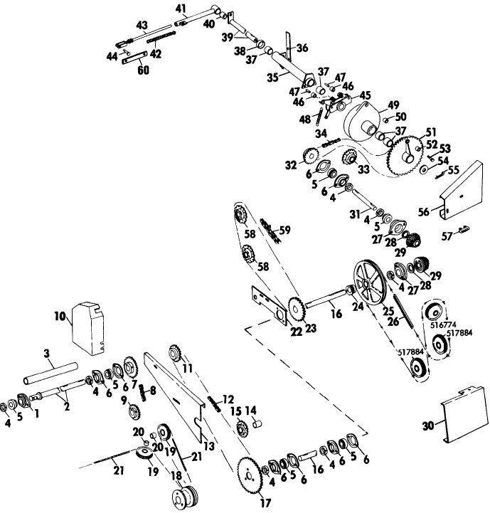 005 BALE LOADER, CROSS CONVEYOR & FIRST TABLE DRIVE