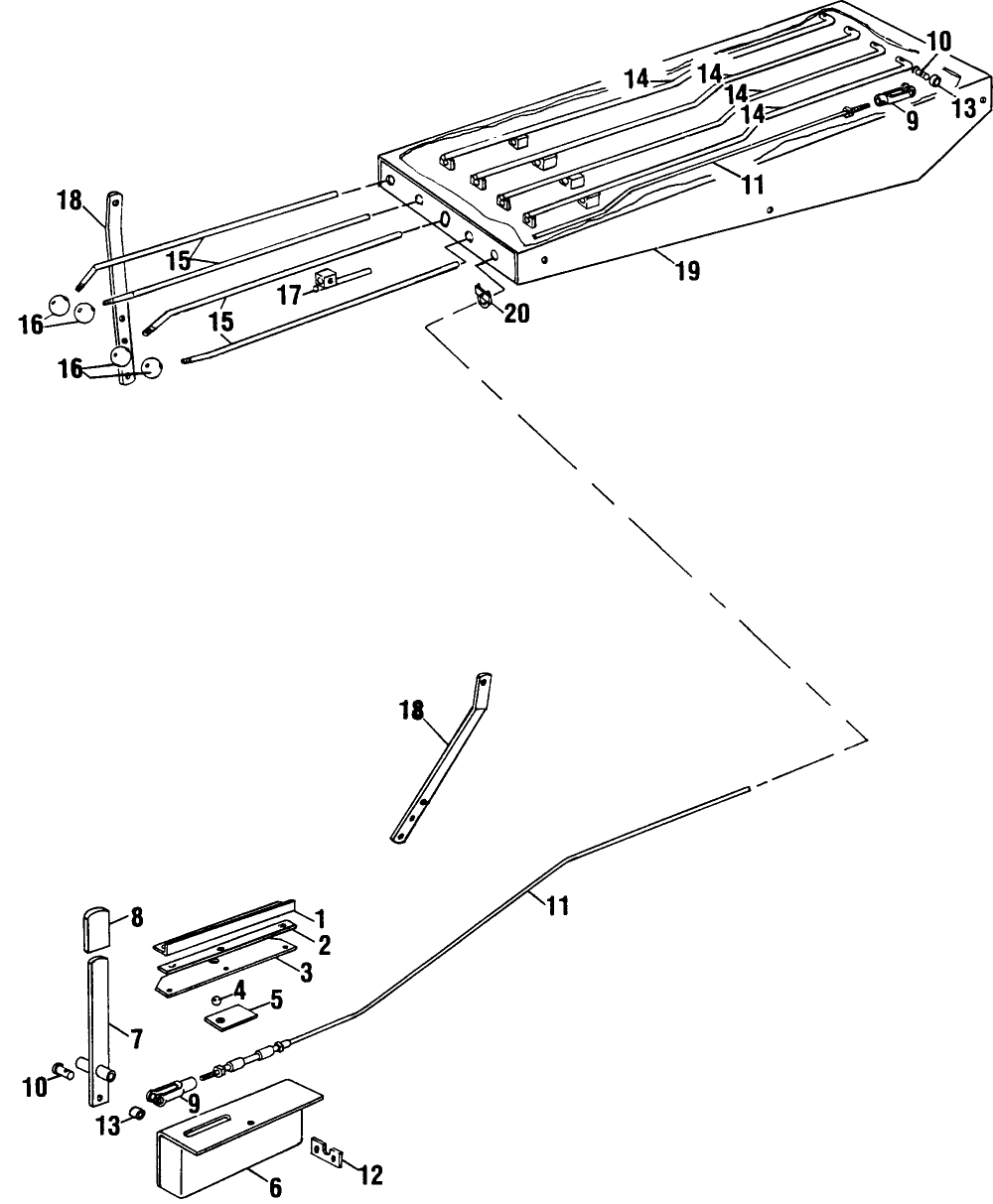 008 CONTROL LINKAGE, REMOTE & FRONT SECTION
