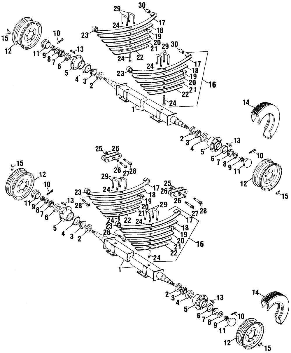 001 AXLE & SPRING