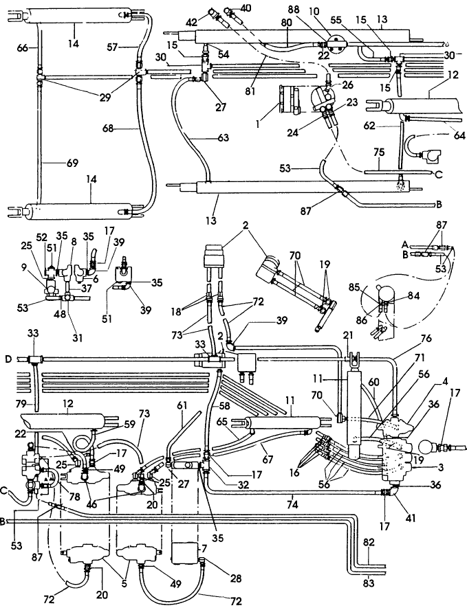 005 HYDRAULIC SYSTEM, SERIES 1965