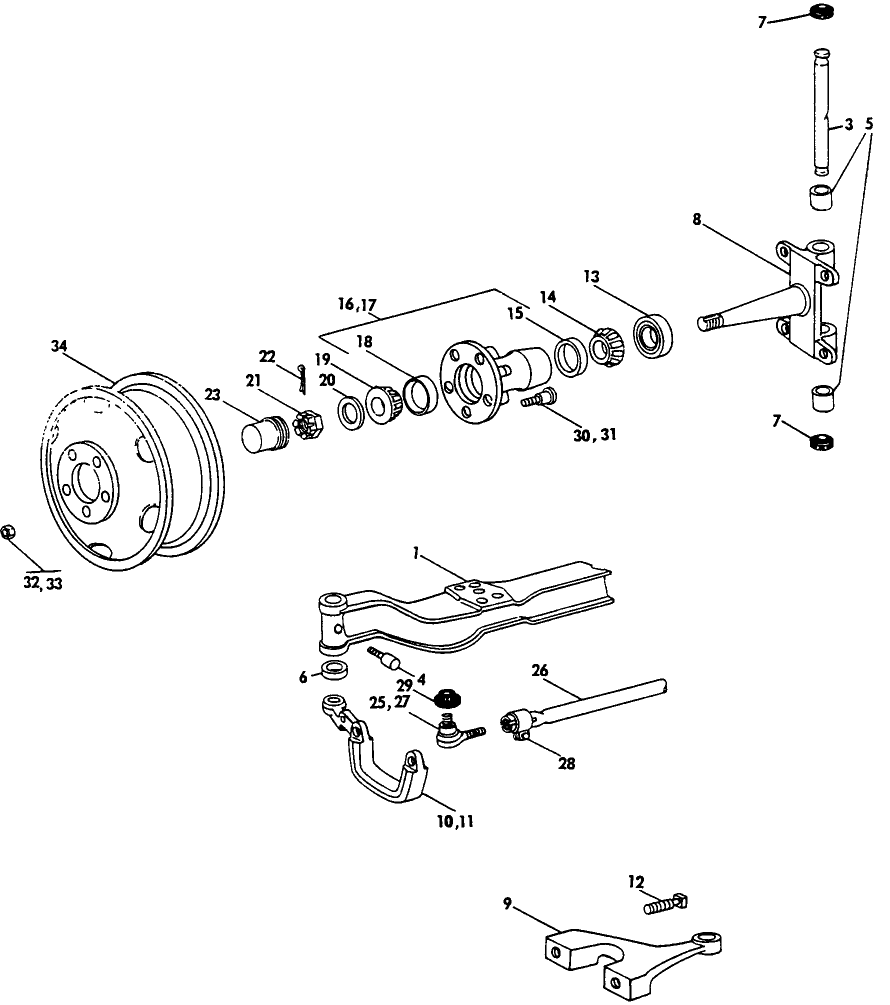 042 FRONT AXLE
