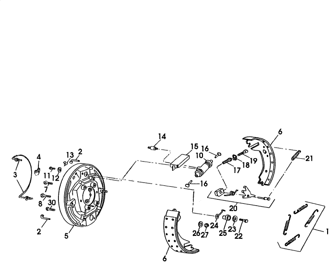 058 REAR BRAKE ASSEMBLY