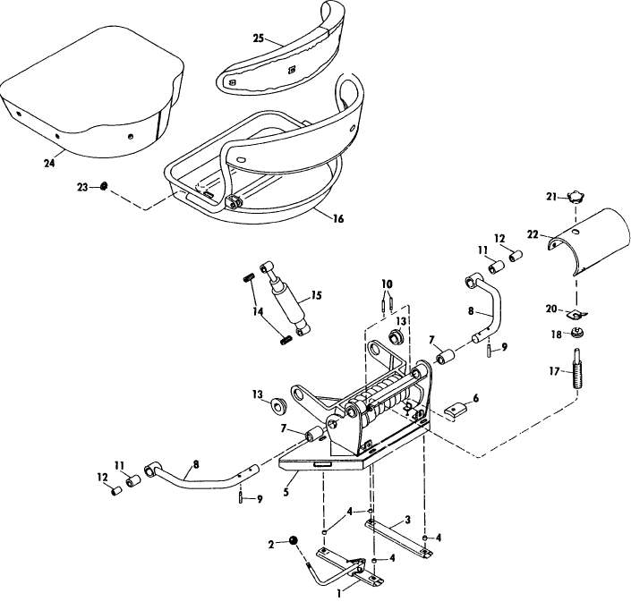 038 SUSPENSION SEAT ASSEMBLY