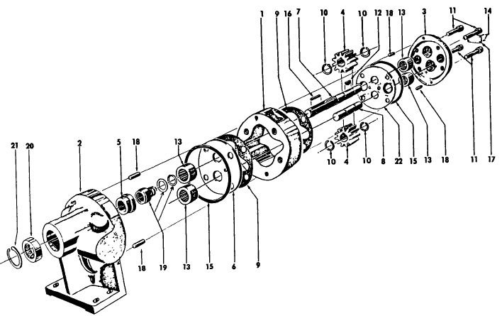 015 HYDRAULIC PUMP, HYDRECO, 1050 & 1051