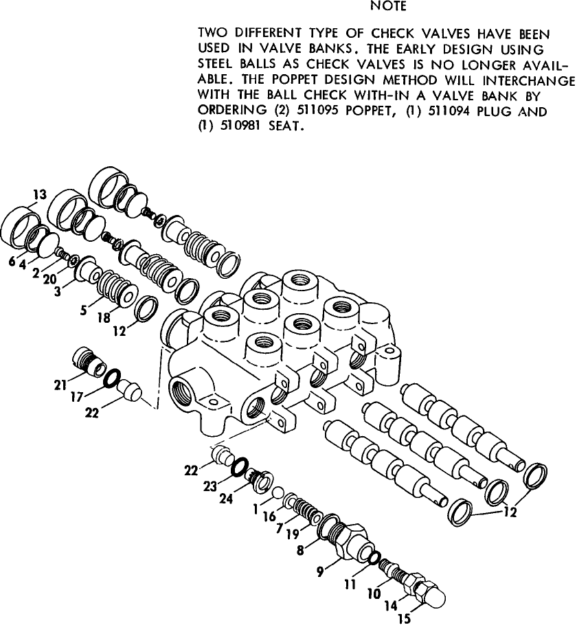 011 HYDRAULIC CONTROL VALVE, 1050 & 1051