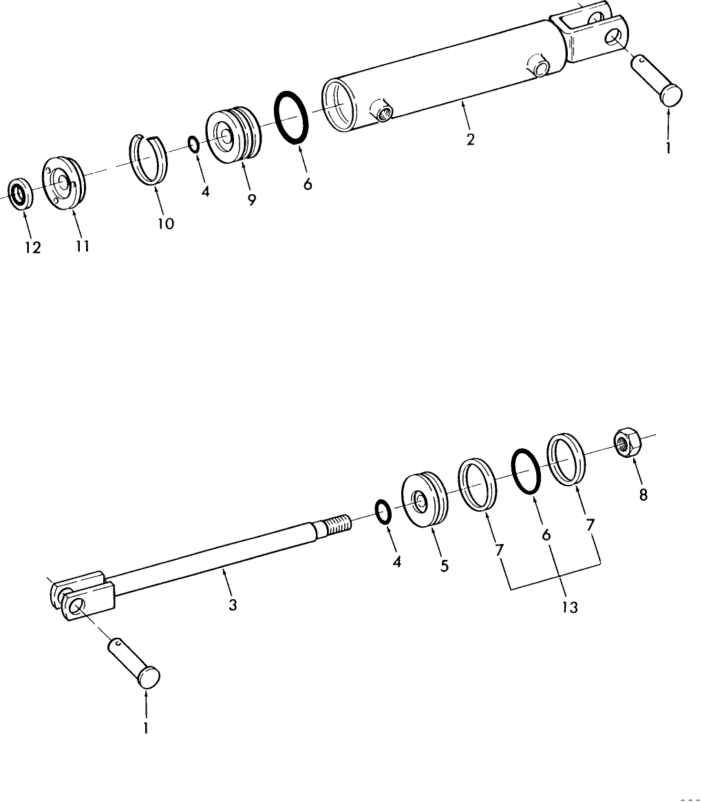 013 TINE FORK CYLINDER ASSEMBLY