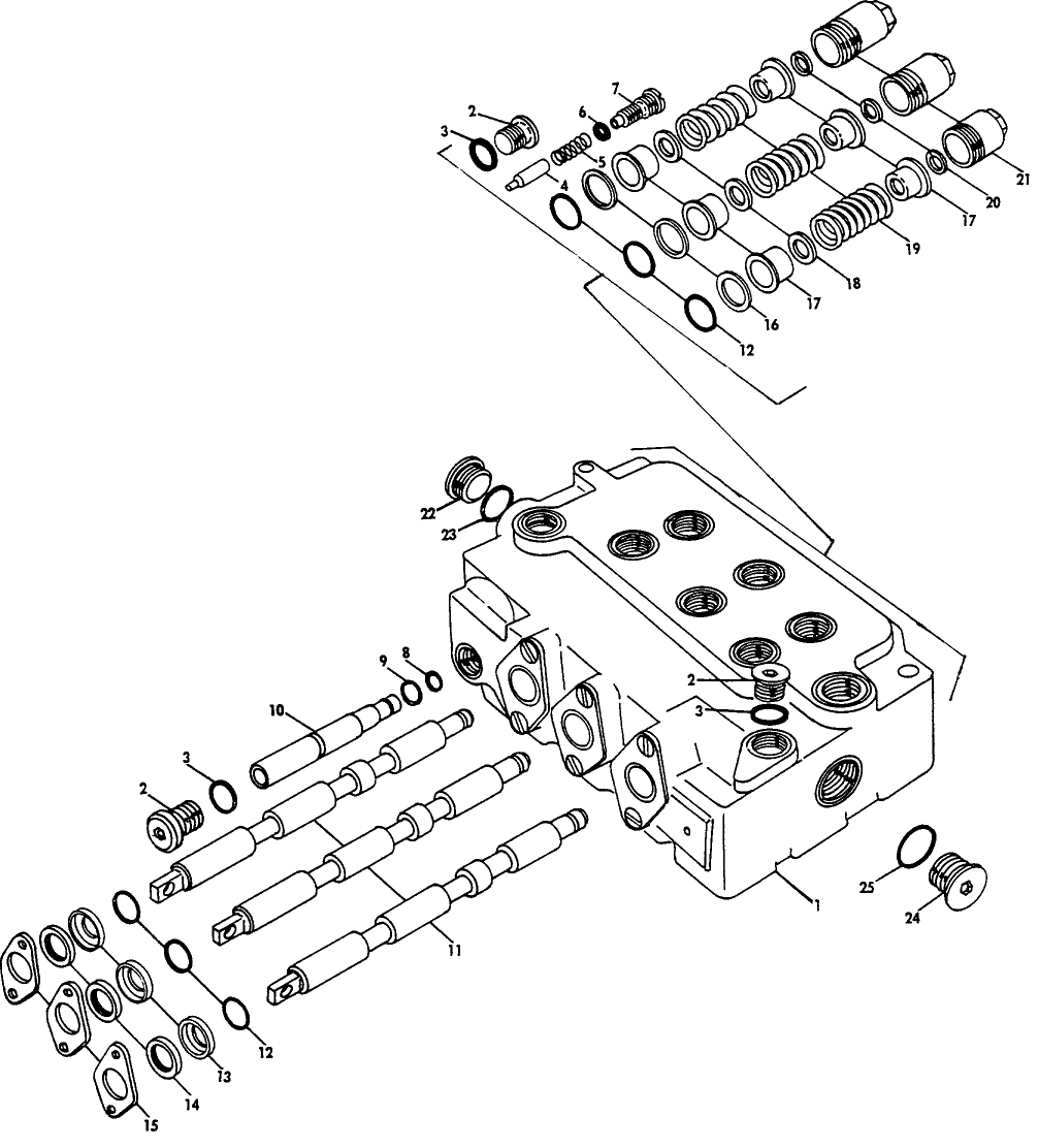025 VALVE ASSEMBLY, THREE SPOOL