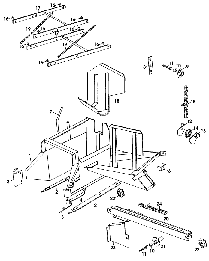 006 BALE LOADER AND CROSS CONVEYOR GROUP