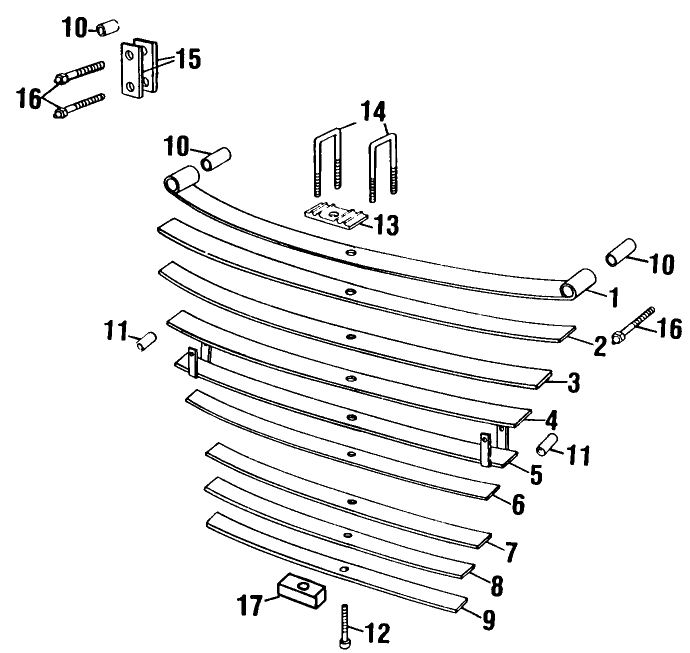011 FRONT SPRING ASSEMBLY, USED ON & BSN 437143