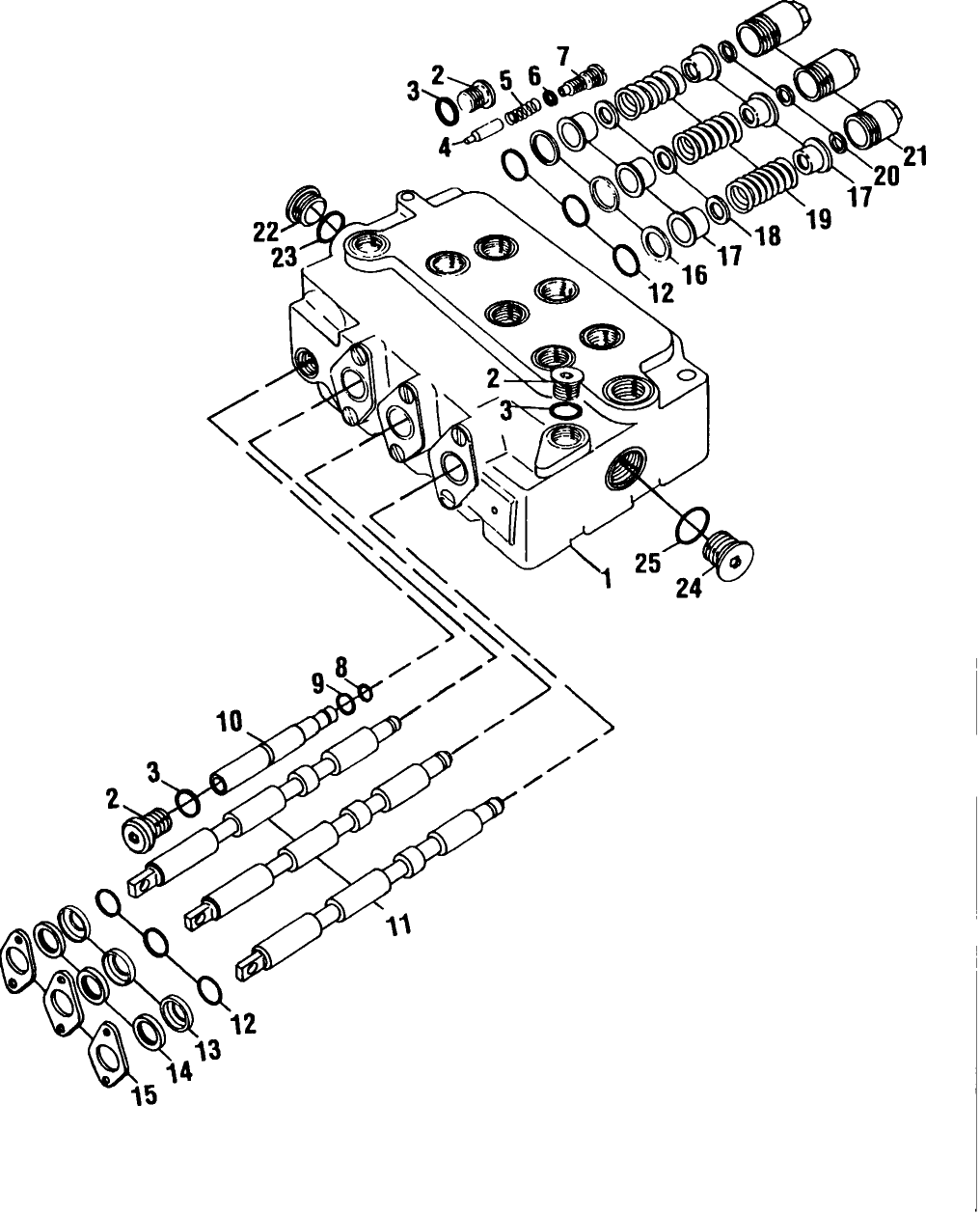 069 HYDRAULIC CONTROL VALVE, THREE SPOOL