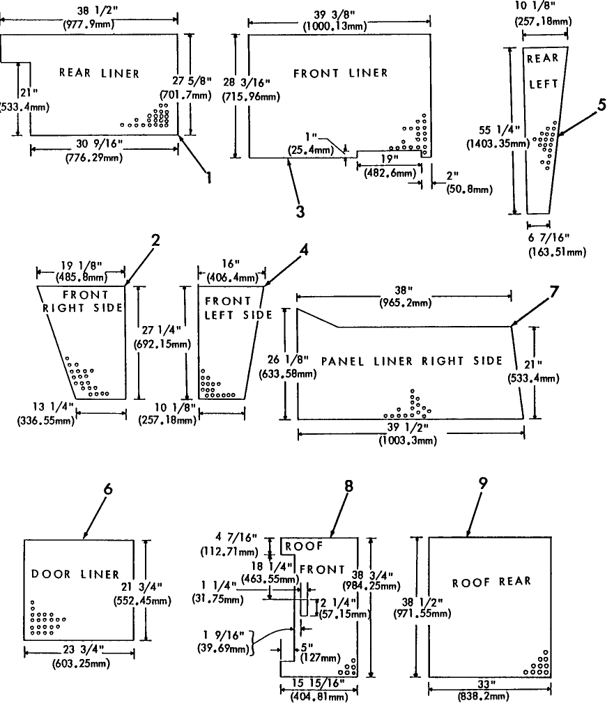07A03 CAB LINERS