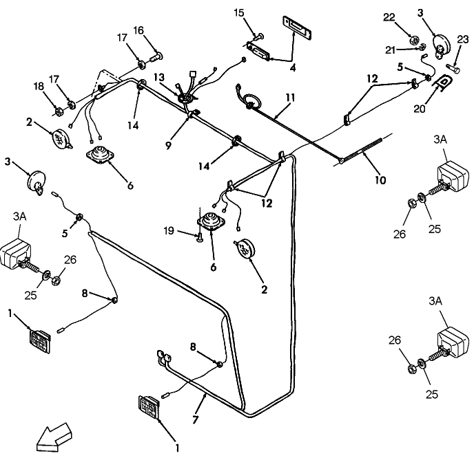 08B03 CAB WIRING HARNESS